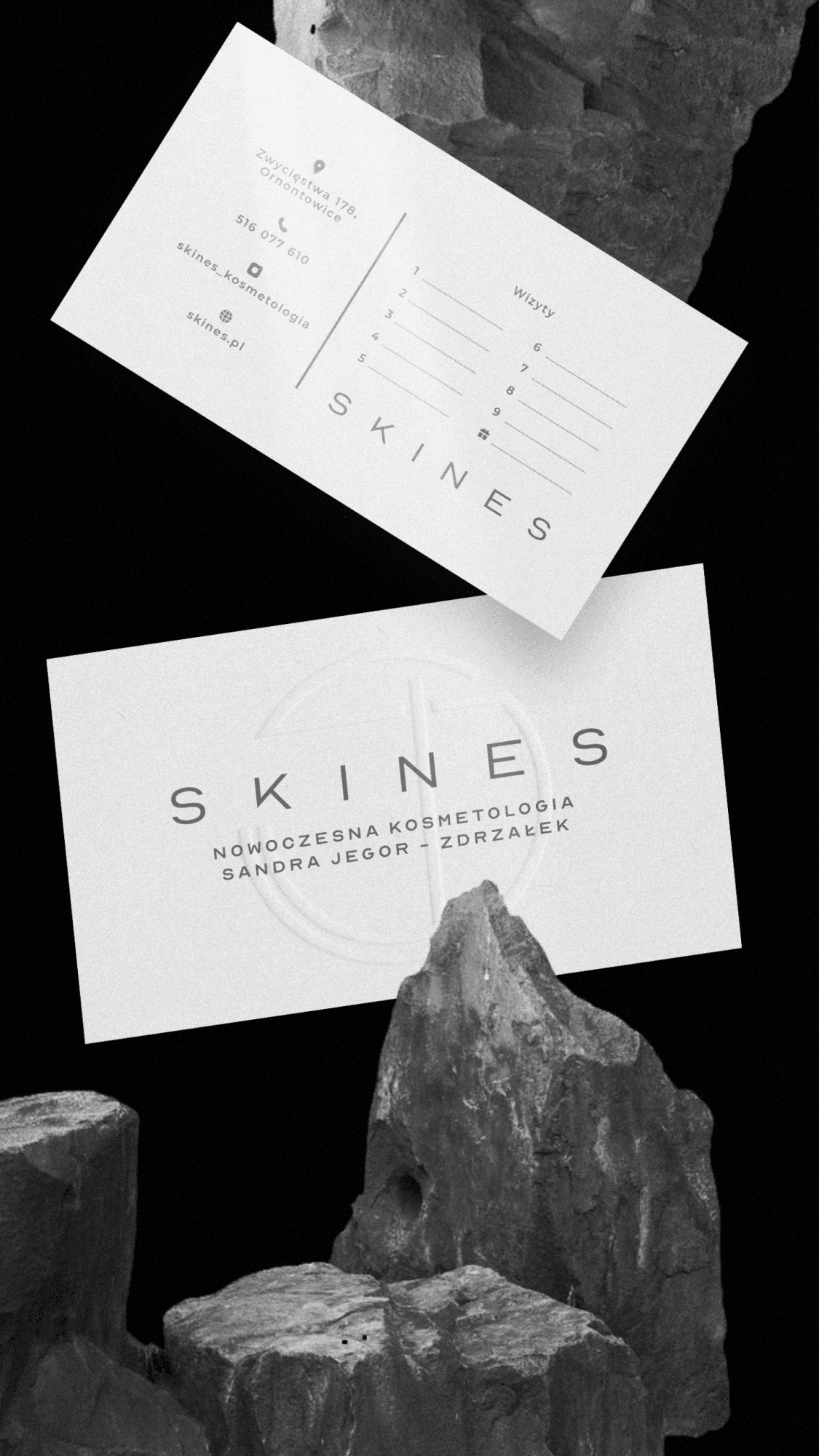 Skines branding card