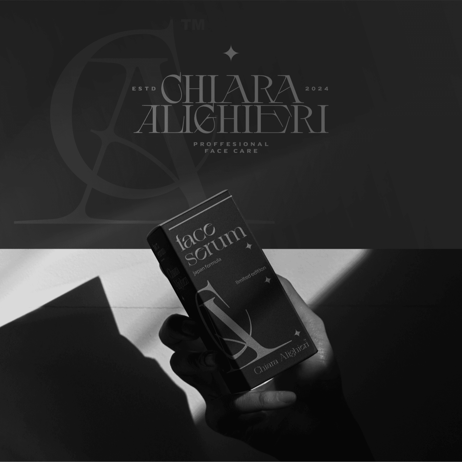 Face scrum branding mockup on product